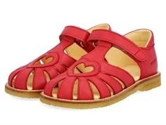 Røde sandaler med hjerter fra Angulus til børn